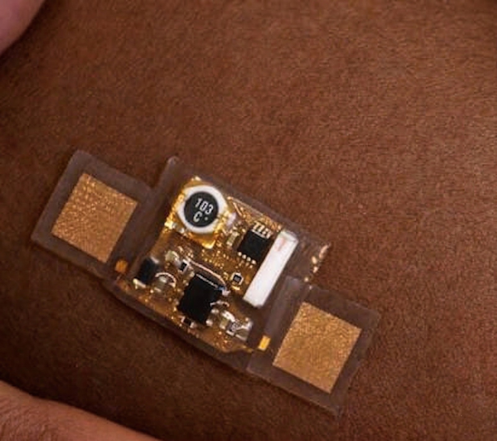 SkinWise biosensor patch on skin